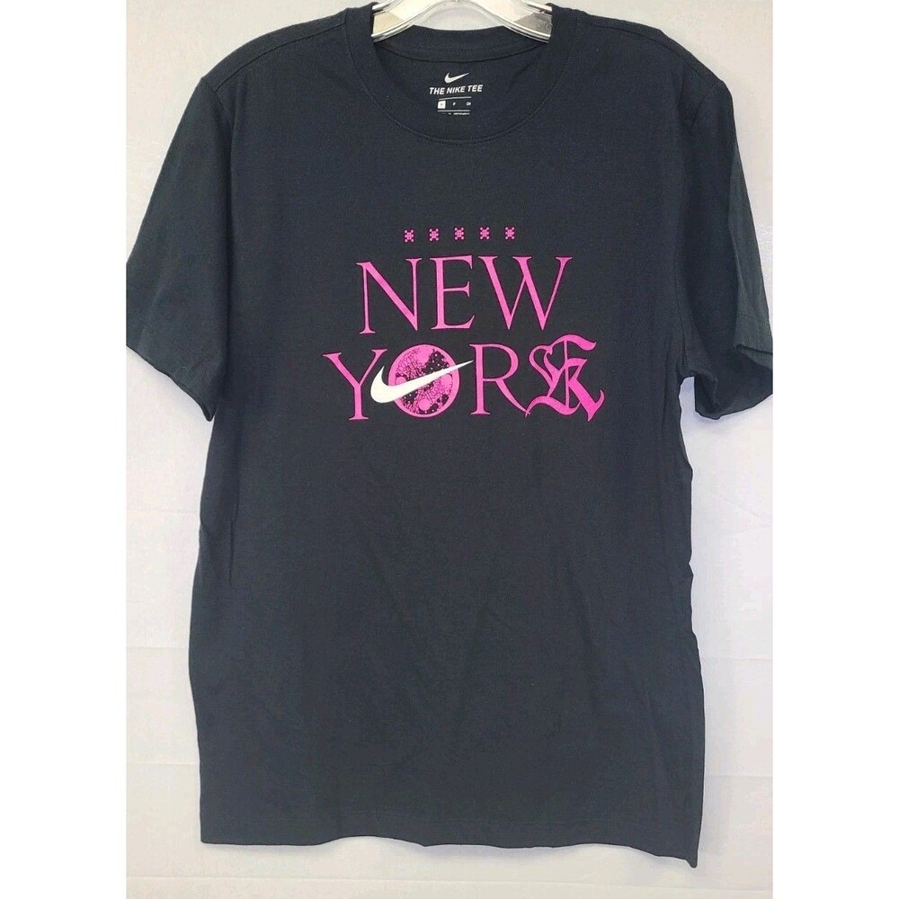 Nike Mens Small Black Pink New York City T Shirt EUC